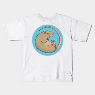 Fawn Pet Rat Illustration Kids T-Shirt